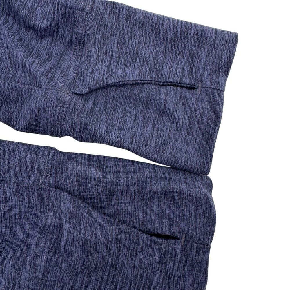 Apana Womens Heathered Blue1/4 Zip Pullover Lightweight Long-Sleeve Top S - Picture 5 of 12